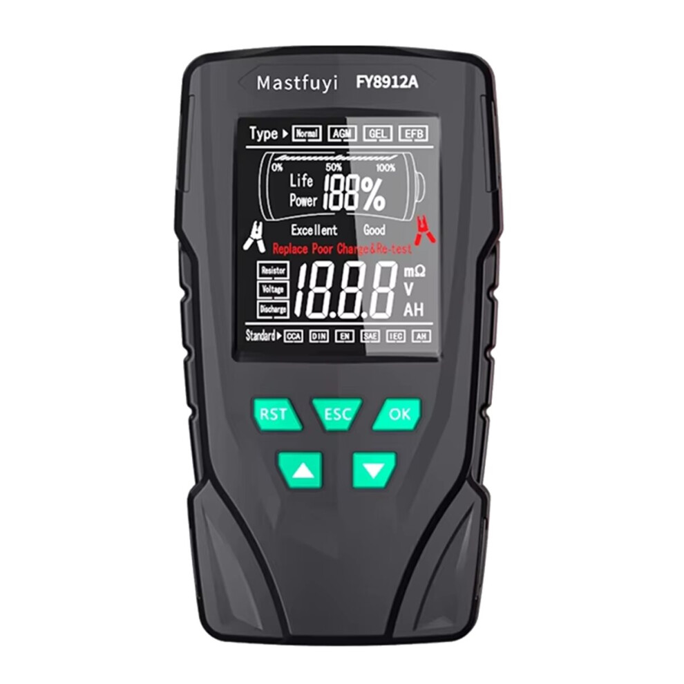 Fy8912a Car Battery Tester System 12V 24V Car Motorcycle Truck Analyzer 50-2000Cca Charging Cranking Test Tool 4853301944773