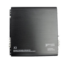 Car Power Amplifier 2 Channel Car Audio High Power Amplifier 5200W Two-Way Aluminum Car Audio Amplifier