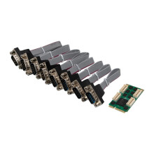 ST366 MiniPCIE XR17V358 8S naar -232 Native Industrial COM Multi-Port Industriële Uitbreidingskaart