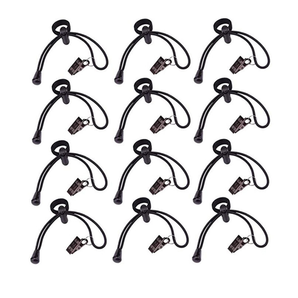 12Pc Heavy Duty Spring Clamps Backdrop Clips Kit Adjustable Elastic Clamps Holders For Video Studio Background 4853301941765
