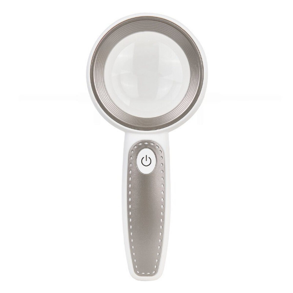 Light Handheld Magnifier 3 Ing Modes Magnifying Glass With 14-Led For Seniors Reading Repair Magnifier A