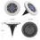 Stück 8-LED-Solar-Scheibenleuchte für den Außenbereich, Garten, Terrasse, als Bodeneinbauleuchte oder LED-Einbaustrahler 3