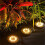 Stück 8-LED-Solar-Scheibenleuchte für den Außenbereich, Garten, Terrasse, als Bodeneinbauleuchte oder LED-Einbaustrahler 6