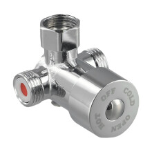 Thermostatic Mixer Valve for Shower Hot Cold Water Control Three-Way Adjustable Temperature Water Heater Faucet