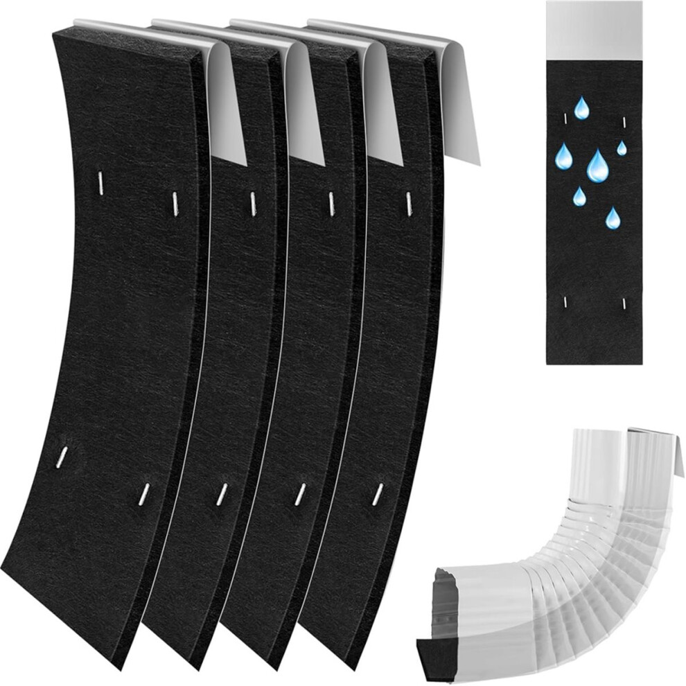 4 Pack Gutter Noise Dampener, 3.5 X 11.8 In Rain Noise Downspout Reducer, Insert Adjustable Downspout Drip Reducer 4853264252779