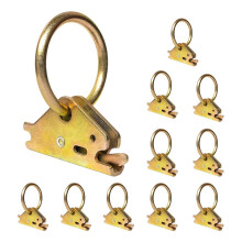 Conjunto de 10 Anéis de Fixação Reforçados para Trilho E-Track / Sistema Simples