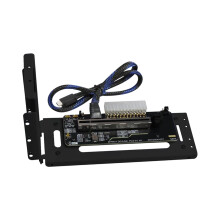 GPU OCuLink GPU Dock PCIe 5.0x4 GDP Laptop to External Video Graphics Card M.2 Oculink SFF8611 to PCIE X16 Bend Black