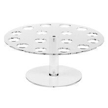 Présentoir à glaces en acrylique, présentoir à cornets de gâteaux, 16 trous, transparent, pour pâtisseries, mariages, buffets, pâtisseries.
