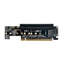 Rozširujúca adaptérová karta PCIe 5.0 X16 na X8+X4+X4 GEN5, polovičná až plná výška, pre 22110-2230 M.2 NVMe SSD