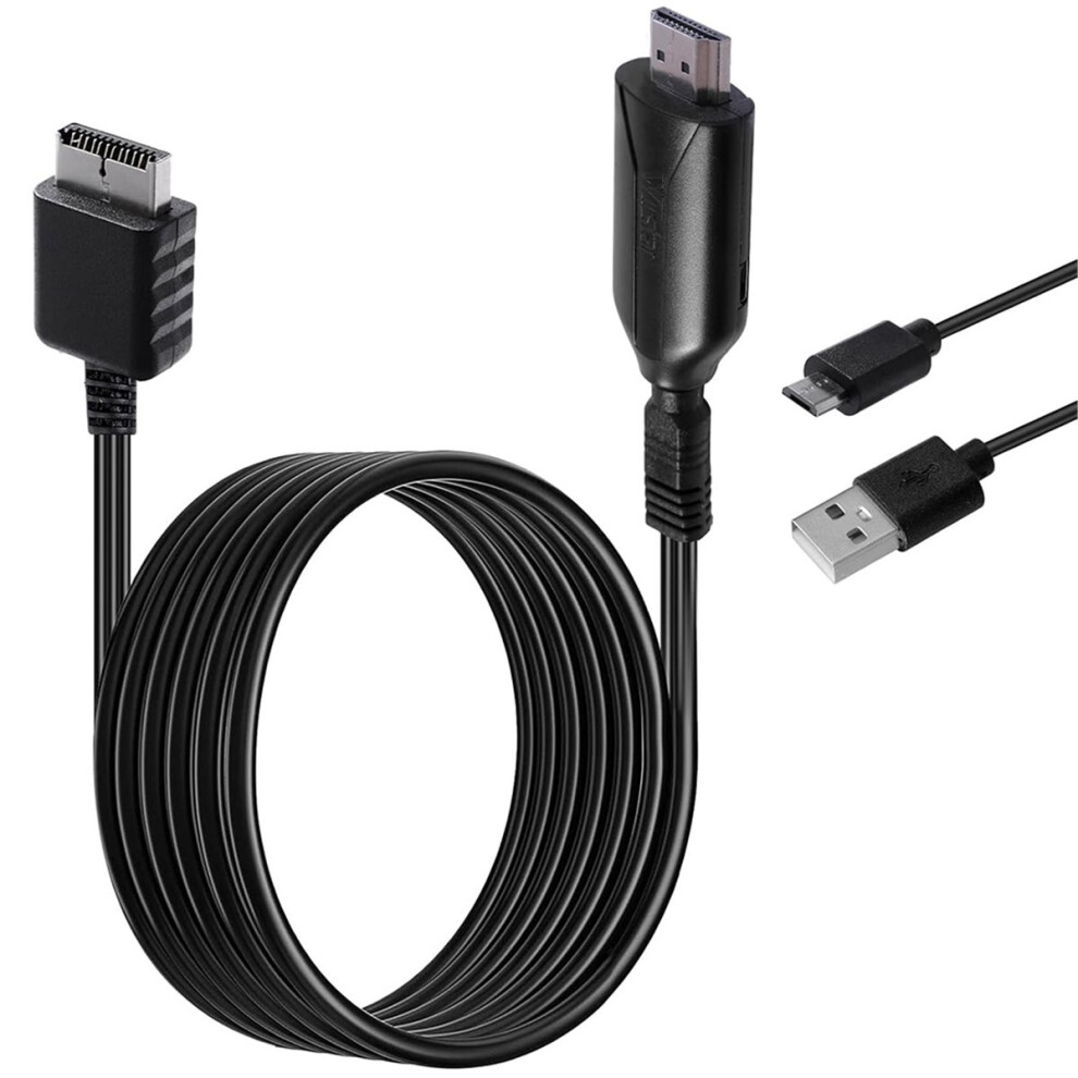Ps1/Ps2 To -Compatible Adapter Cable For Gaming Consoles, Supports 720P/1080P Hd Output, Compact Design 4853264256692