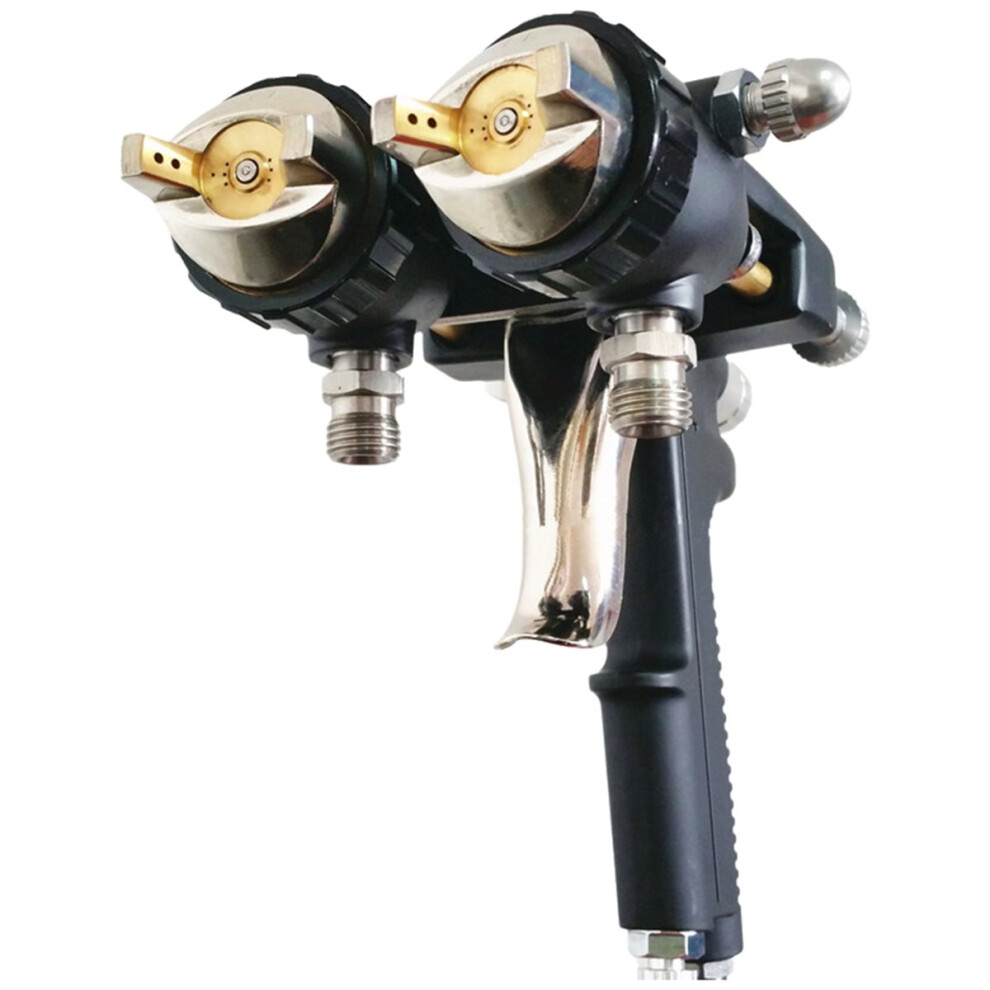 1.4Mm Dual Head Nano Chrome Pneumatic Sprayer For Professional Painting Double Nozzle 4853264266080
