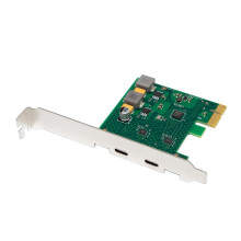 Rozširujúca karta PCI-E s 2 portami typu C, adaptér 2x5 Gbps, samostatne napájaná rozširujúca karta PCIe USB 3.2 Gen 1