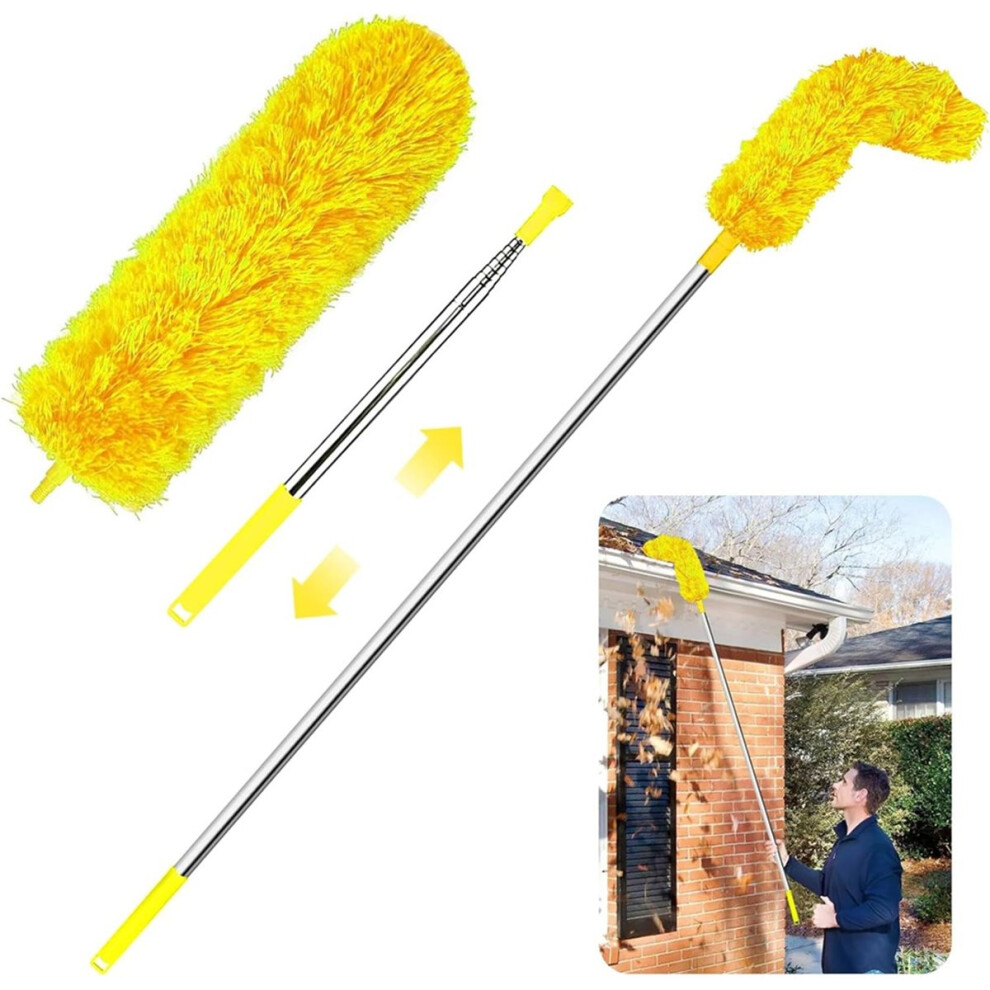 Gutter Cleaning Tool From Ground - Adjustable Gutter Cleaner Tools Easy Remove Leaves And Debris Under Gutter Hangers A 4853264270865
