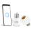 Smart WiFi Bulb Socket E26 E27 Light Bulb Adapter,Wireless 2.4G Remote Control Lamp Base Holder, APP Remote Timer 3