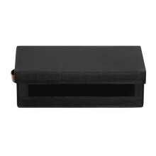 Caixa para guardar CDs com janela visível, estojo empilhável para CDs com tampa à prova de poeira e alças.