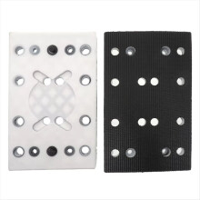 130x80mm klittenband schuurpad 12 gaten vervangende plaat voor 400 vierkante polijstschijf schuurpad