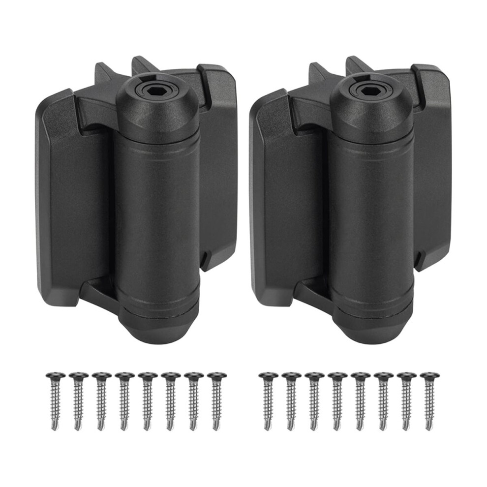 2Pcs Self Closing Gate Hinges With Safety Cap,Pool Gate Hinges With Alignment Legs Adjustable Fence Hinges 4853264274542