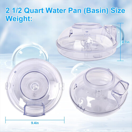 2 1/2 Quart Water Pan (Basin) for Rb Vacuum Cleaner Replacement for E Serie and E2 Type 12 , E2 Vacuum Cleaning System 2