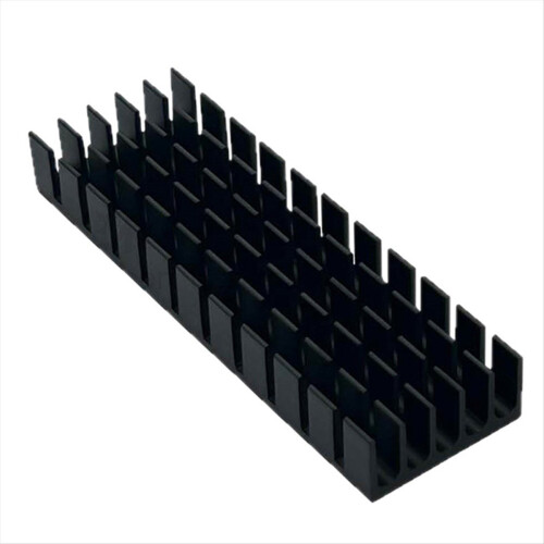 Ψύκτρα αλουμινίου για ηλεκτρονικό τσιπ RAM LED SSD ψύξης με θερμοαγώγιμη ταινία 70x22x10mm