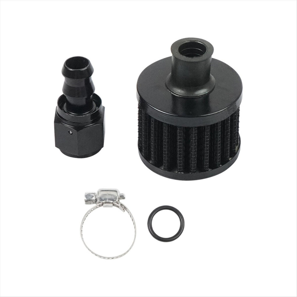 Universal 12Mm Small Motorcycle Cold Air Intake Filter Kit Crank Case Vent Cover Breather With Push Ends Straight An8 4853264287771