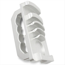 Pro Ontbraamgereedschap Kunststof buis met handvat PVC-buisruimer Ontbraamgereedschap voor 1-1/4 tot 4 inch PVC-afschuiningsgereedschap Zilver