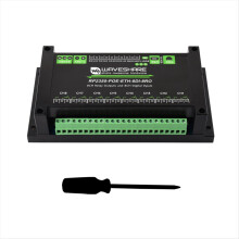 Relè di rete WiFi industriale RP2350 a 8 canali con interfaccia RS485 isolata integrata con porta di rete PoE/porta Ethernet standard