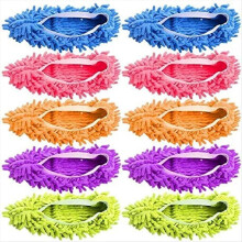 6 Paar Haus-Mopp-Hausschuhe, Bodenreinigungs-Schuhüberzüge, weiche, waschbare Fußsocken, Bodenreinigungs-Schuhüberzüge