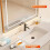 Mini Desktop Foldable Sponge Mop,Do Not Wash By Hand with Replaceable Sponge Head,Wet and Dry Use 5
