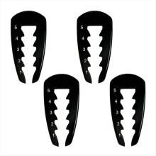 4-pack verstelbare golf tee hoogte tool, golf trainingshulpmiddel, tee hoogte setter verstelbare tees voor matten tee hoogte setter