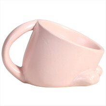 Ceramic Pet Bowl Gardening Outdoor Cat Dog Bowl Non-Slip Pet Feeding Dish for Cats Dogs Pink