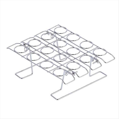 Cupcake-Backgestell, Eiswaffel-Backgestell mit 16 Mulden, Eiswaffelhalter aus Metall
