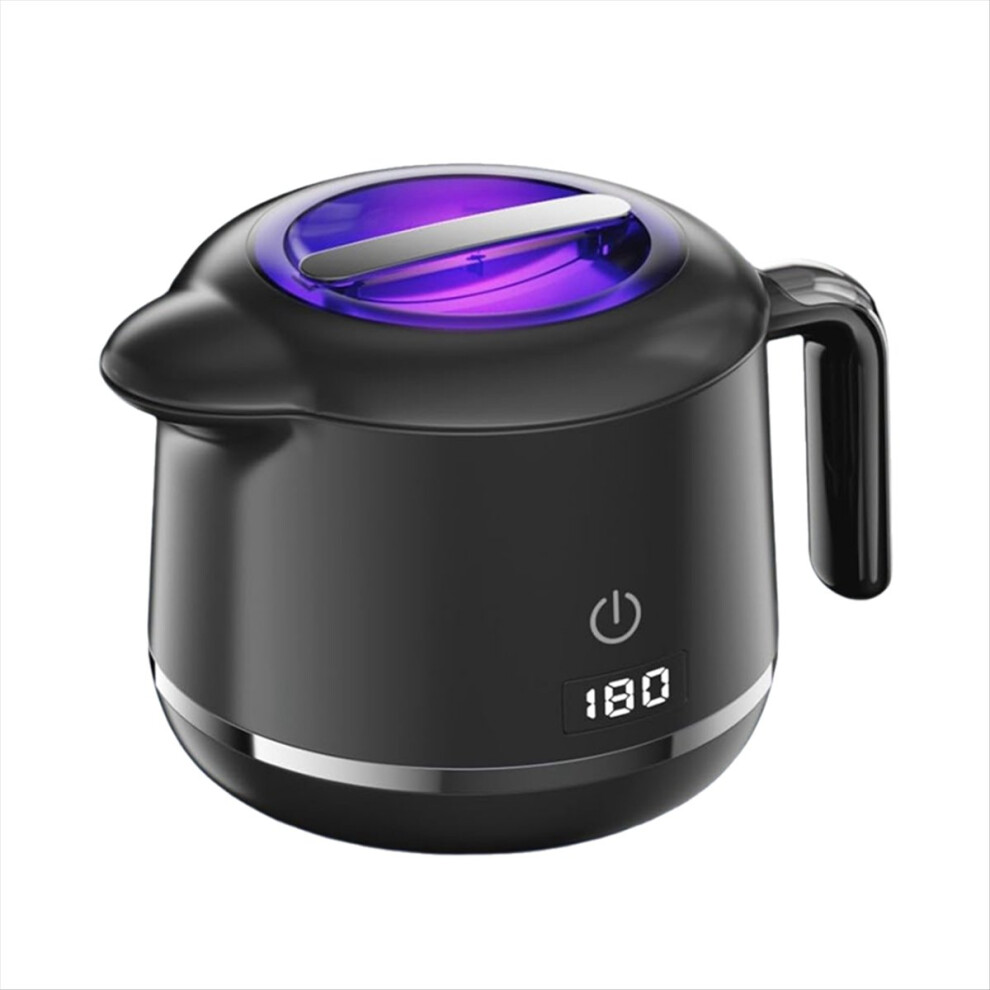Ultrasonic Retainer Cleaner Machine- 45Khz Ultrasonic Jewelry Cleaner - 180Ml Mouth Guard & Denture Cleaner Pod Eu Black