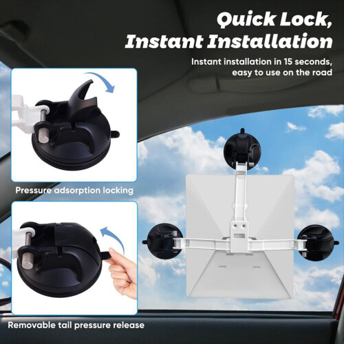 Suction Cup Mount for Mini Secure Mounting Kit for Car & Sunroofs Satellite Mounting Bracket Strong 2