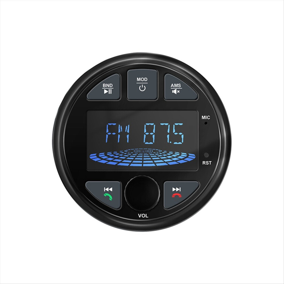 Boat Radio Media Player Marine Stereo Mp3 Waterproof Bluetooth Audio Radio Fm Am Fit For Harvesters Atv Utv Spa Rzr 4853264206000