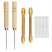 Puppenhaar-Einwurzelungswerkzeug-Set mit Ahle, 2 Haltern und 10 0,6-mm-Stiften für die DIY-Puppenperückenherstellung