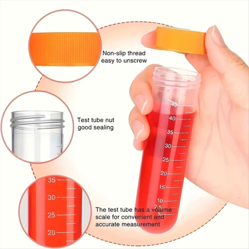 Sports Skill Development Tool Kit, Including Extra Large Test Tubes, Colored Silicone Droppers, Orange Storage Boxes 2