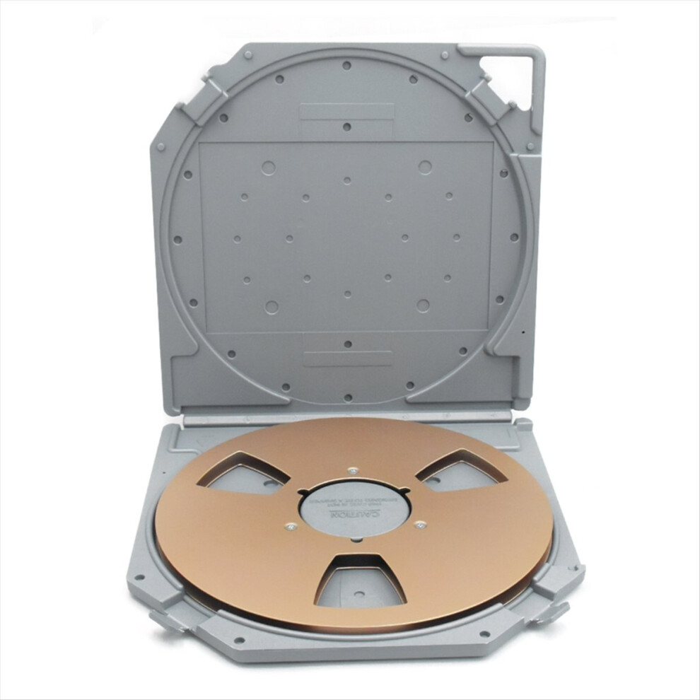 10 Inch Empty Takeup Reel With Storage Case,Ant Scratch Protection Open Reel Recording Tape Box Case For Sound Tapes B 4853264227203