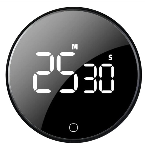 Revolving LCD Display Electronic Timer 99 Minutes Kitchen Cooking Clock Loud Alarm Counters for Home Study