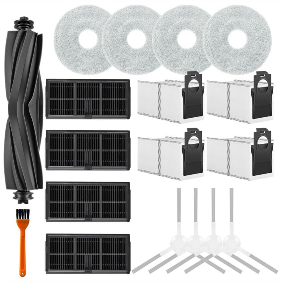 18PCS for L10S Ultra Gen 2 Vacuum Cleaner Parts Main Side Brush Hepa Filter Mop Cloth Dust Bag