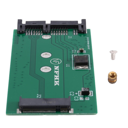 Placas adaptadoras Mini PCIE PCI-E PCI Express de 2 canais para SSD M.2 NGFF para SSD Micro-Type 7+9 de 16 pinos de 1,8 polegadas.