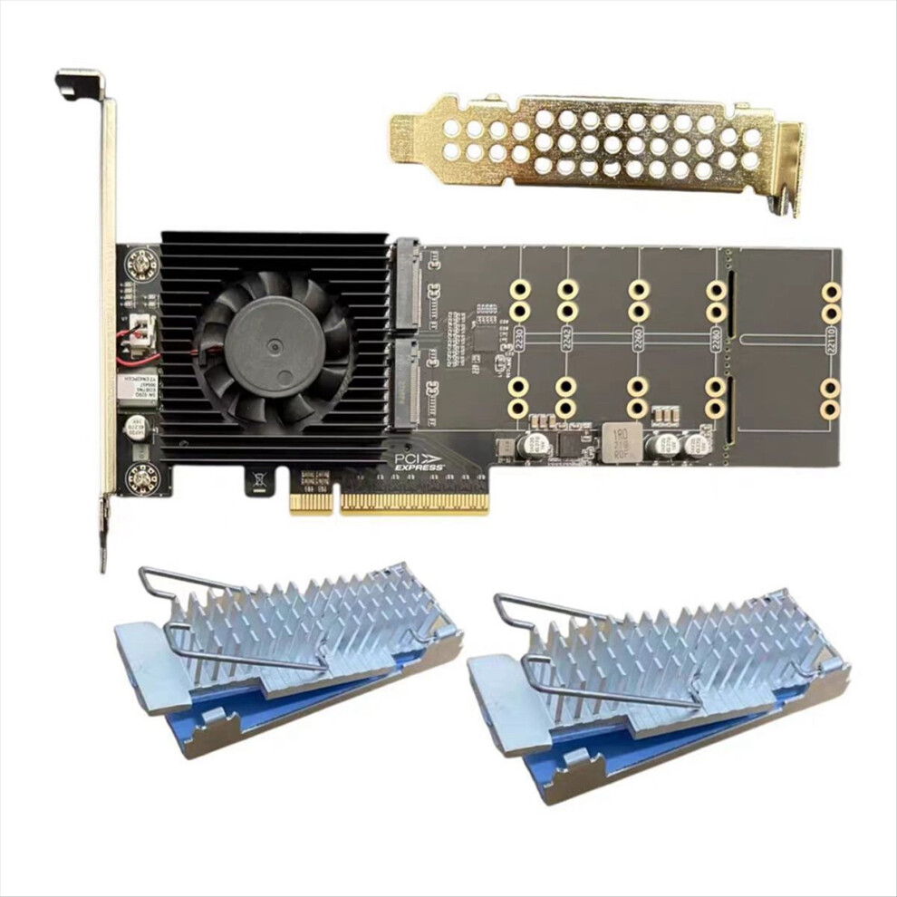 Pcle 4.0 X8 To Nvme 4-Bit M.2 Hard Disk Expansion Card Plx88024 Drive-Free Split-Free Pcie 4.0 Nvme Expansion Card A 4853264231989