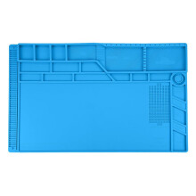 Estação de trabalho multifuncional S-180 com grades - Tapete de solda de silicone para reparo de relógios, celulares e laptops