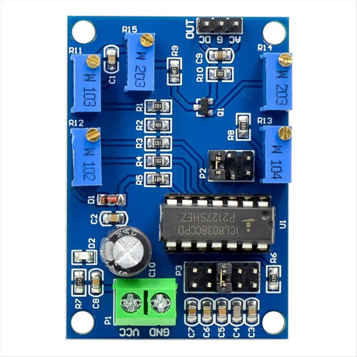 ICL8038 Signal Generator Medium/Low Signal Frequency 10Hz-450KHz Triangular/Rectangular/Sine Wave Generator Module 2
