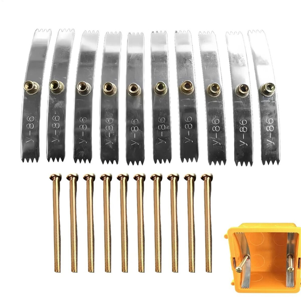 Concealed Box Repair Tool 10 Pieces Tool Junction Box Repairer With Teeth For Household Renovation Wiring Maintenance 4853264243739
