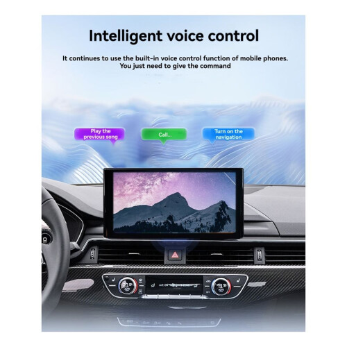 Wireless Mini Carplay Box 2in1 Plug & Play with Switch/Wireless Navigation Interconnection Box 2