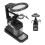 Suporte para ferro de soldar com LED e lupa de 2,5x, 4x e 16x com clipe. 3