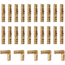 25 Pcs Brass Hidden Cylinder Hinges,270 Degree Folding, for DIY Crafts, Wooden Jewelry Boxes , 0.16x0.79 in