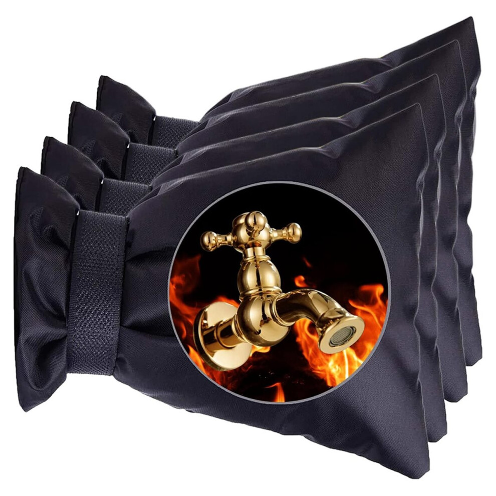 4Pcs Outdoor Faucet Cover 7.8Inch X 5.5Inch Spigot Cover Freeze Garden Hose Bib Cover Socks 4853264237462