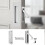 Pocket Door Handles and Edge Pull Matte , Handles Hardware ,Recessed Finger Flush Pulls 3pcs Silver 4