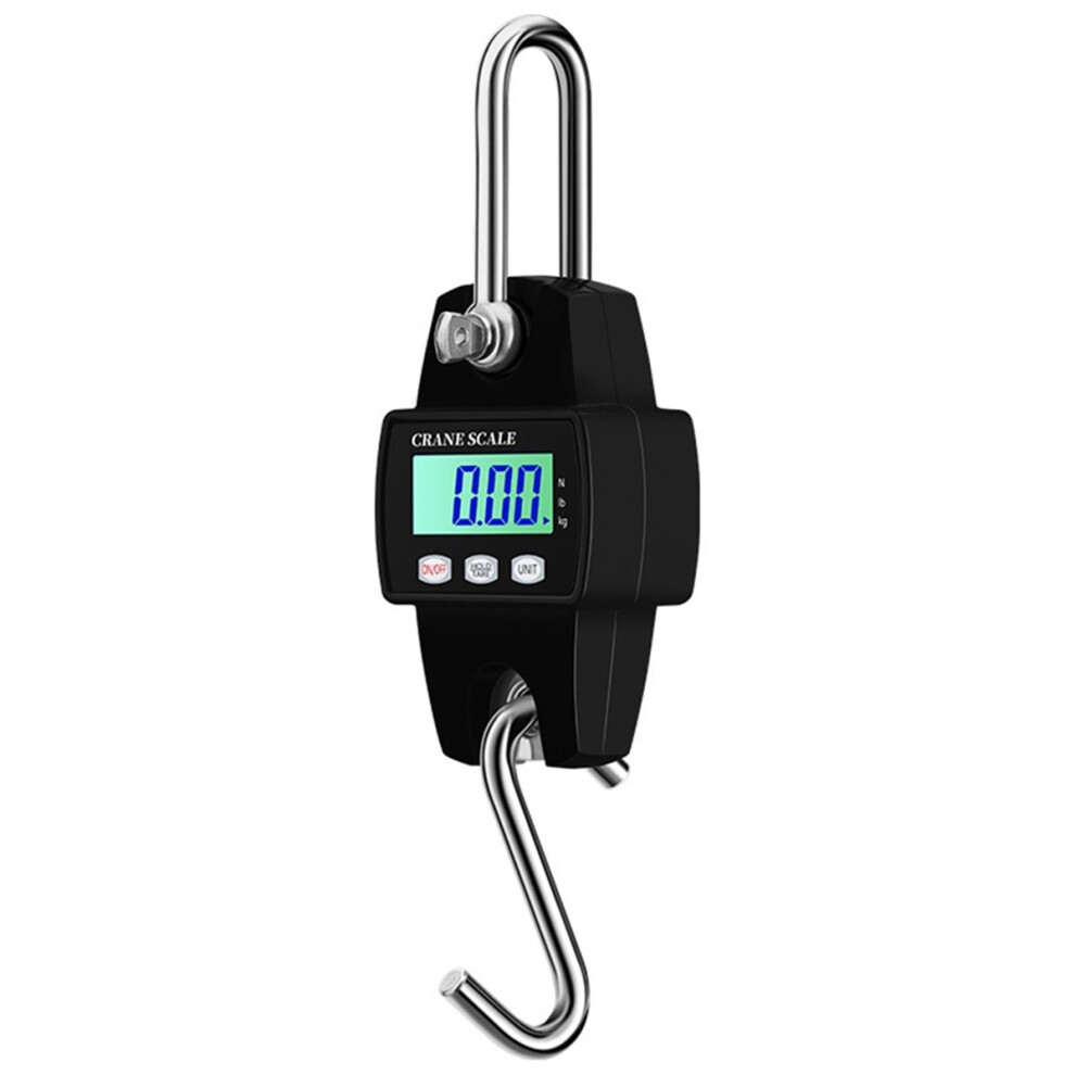300kg Crane Scale Electronic Metal Hook Hanging Scale LCD Digital Industrial Scales Kg/Lb